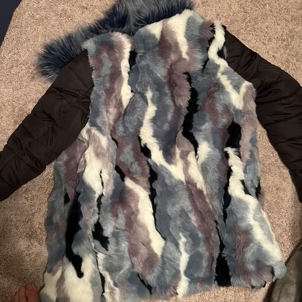 Inc international faux fur jacket